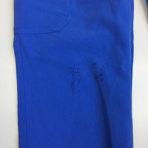 FIGS Light Blue YOLA Skinny Zip Pocket Straight Leg Drawstring Scrubs Pant - Picture 12 of 13